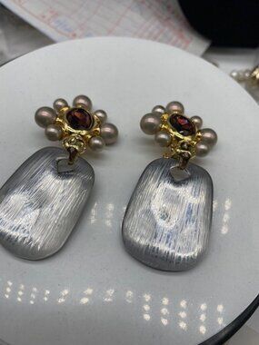 Alexis Bittar Gemstone Collection Clip-On Earrings